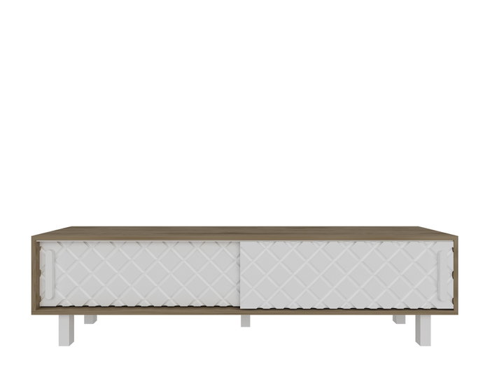 Hanah Home Soporte de TV Roble y Blanco